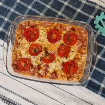 Macarrão pizza de micro-ondas