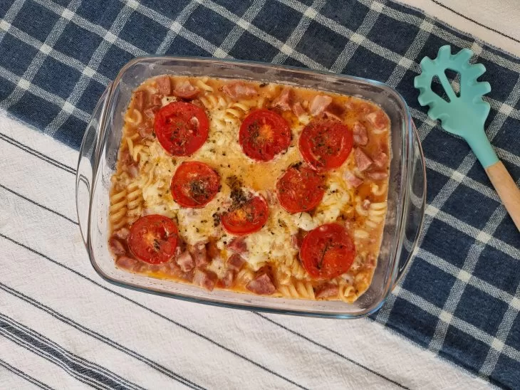 Receita de Macarrão pizza de micro-ondas