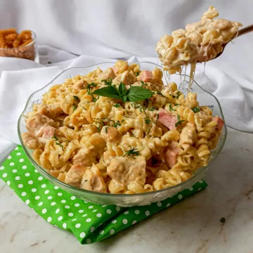 Macarronada de frango