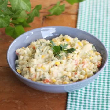Maionese de batatas com legumes