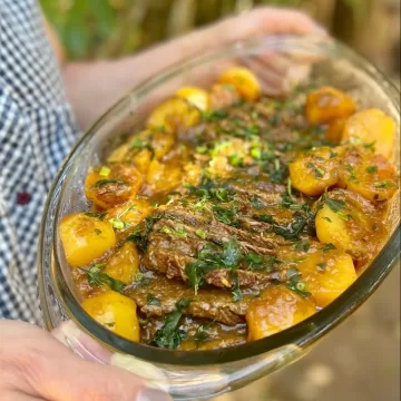 Maminha com batata na pressão