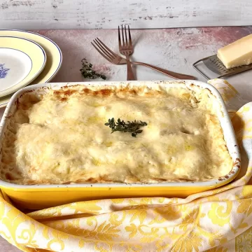 Mandioca gratinada
