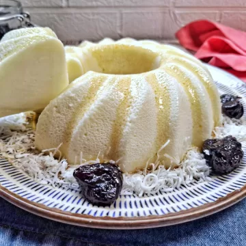 Manjar de coco com leite condensado