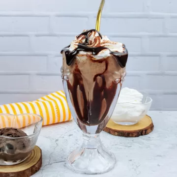 Milk shake de chocolate belga