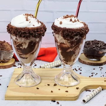 Milk shake de chocolate com Ovomaltine