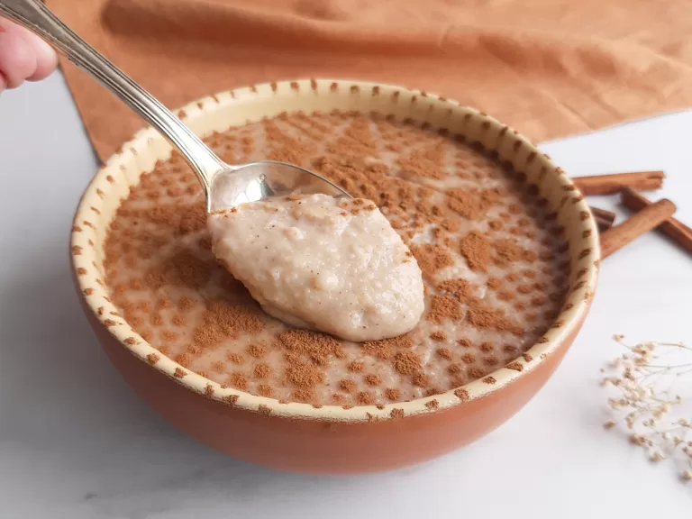 Receita de Mingau de arroz fit