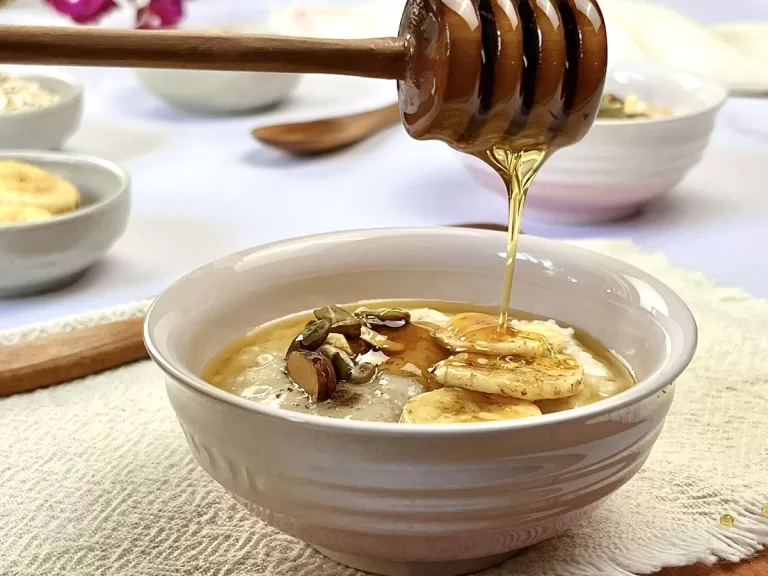 Receita de Mingau de aveia com leite de coco