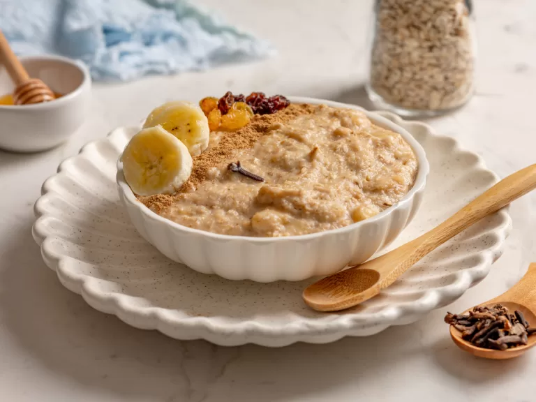 Receita de Mingau de aveia fit