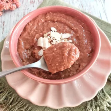 Mingau de aveia proteico