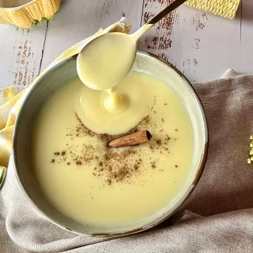 Mingau de milho-verde cremoso