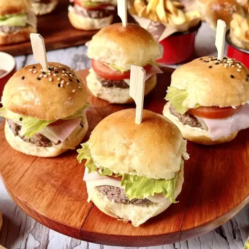 Mini hambúrguer