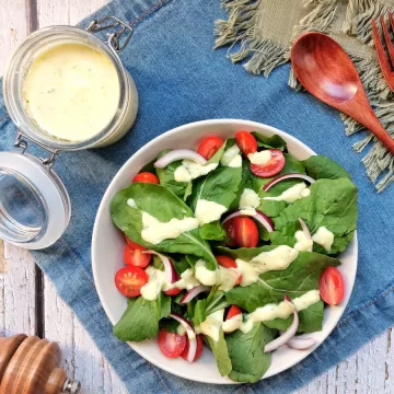Molho de iogurte para salada