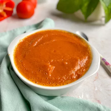 Molho de tomate caseiro com cenoura
