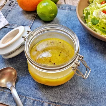 Molho para salada tropical com limão