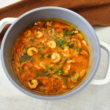 Moqueca de camarão