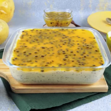 Mousse de maracujá simples