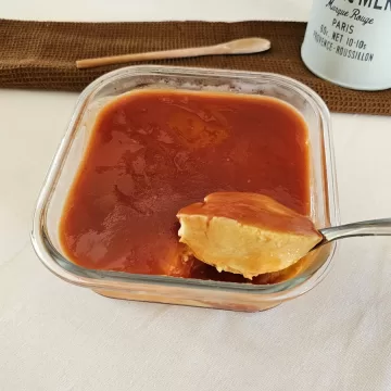 Mousse de milho verde com goiabada