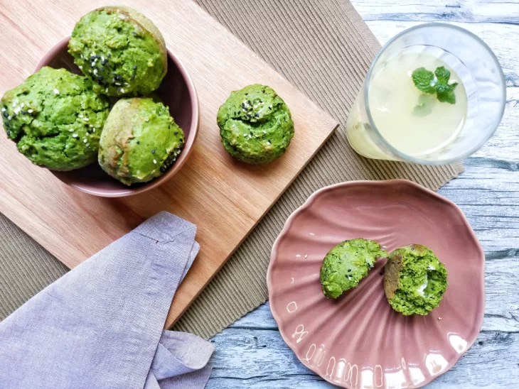 Receita de Muffin de espinafre com queijo