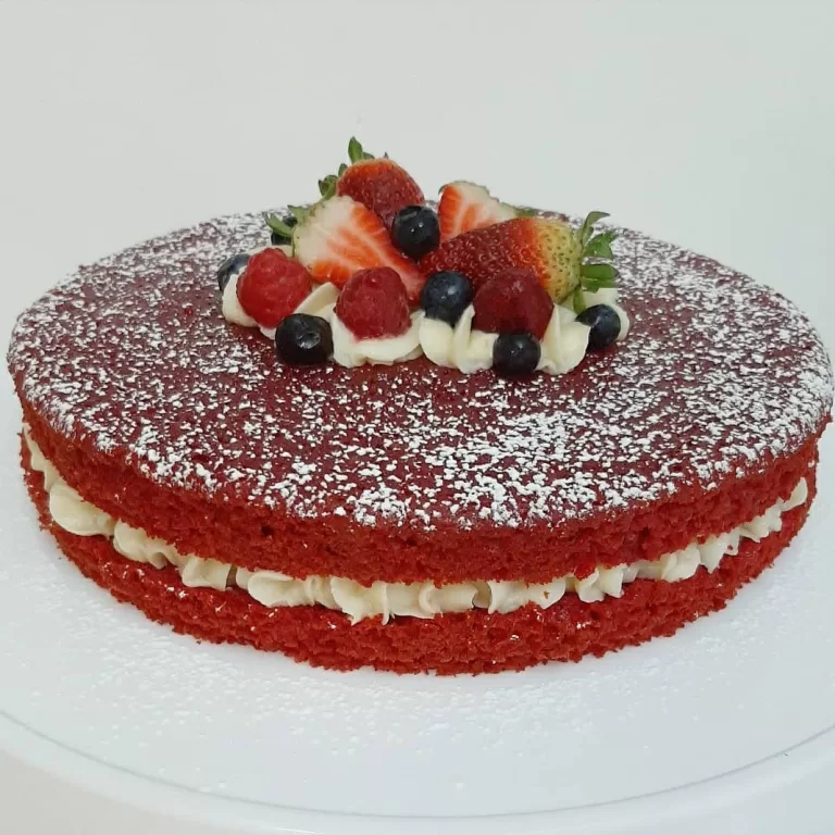 Receita de Naked cake red velvet
