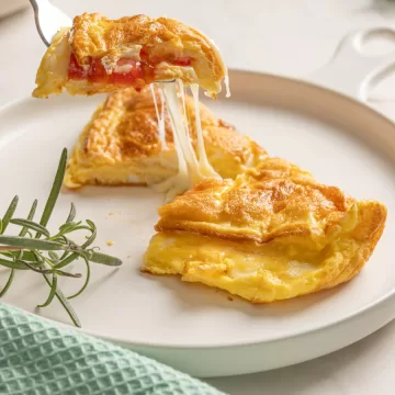 Omelete com queijo
