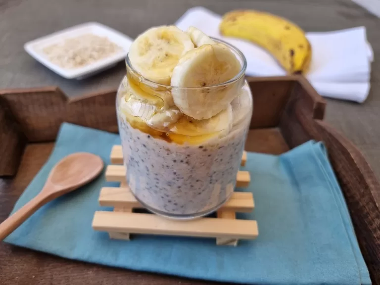 Receita de Overnight oats proteico