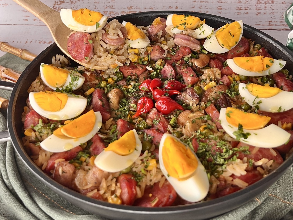 Paella caipira