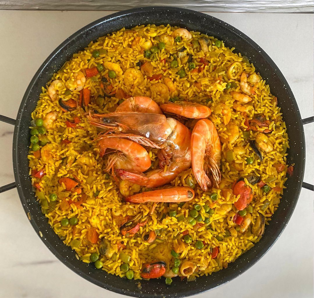 Paella de frutos-do-mar