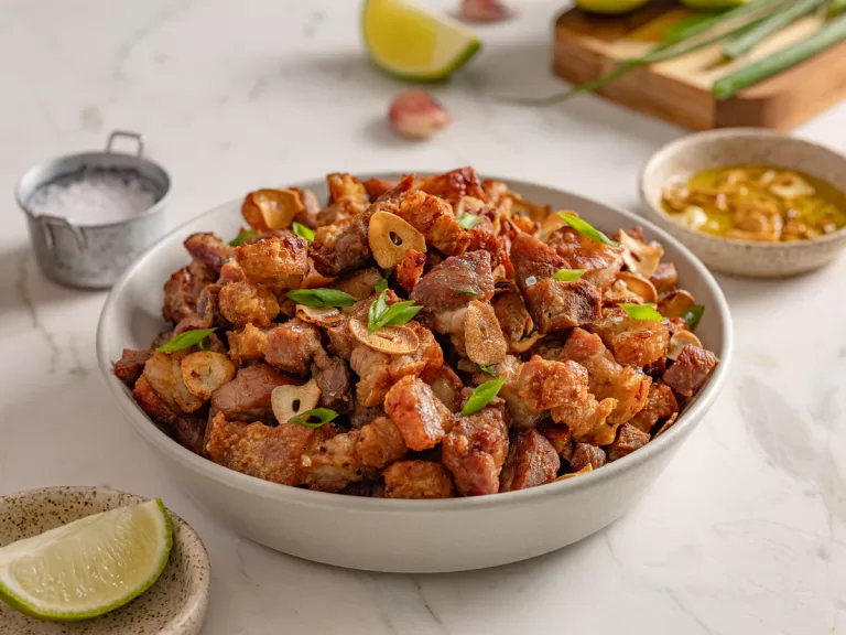 Receita de Panceta frita com alho