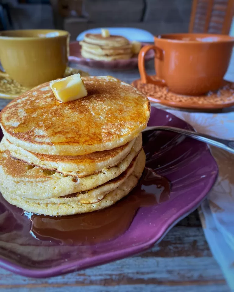 Receita de Panqueca americana com farinha de milho