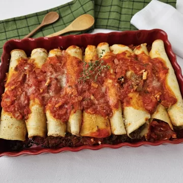 Panqueca de carne moída