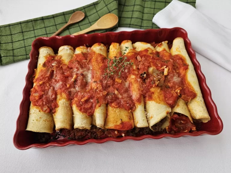 Receita de Panqueca de carne moída