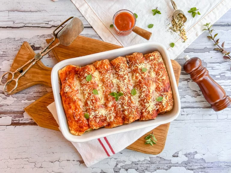 Receita de Panqueca de carne moída com requeijão