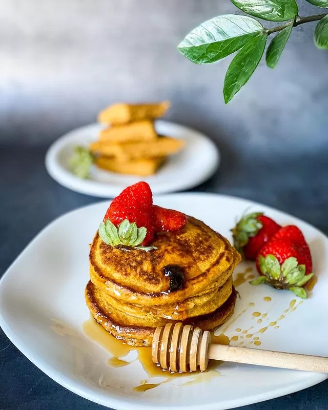 Receita de Panquecas de cenoura fit