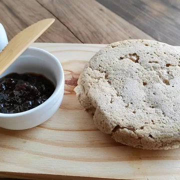 Pão de aveia fit de frigideira