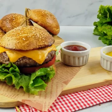 Pão de hambúrguer brioche