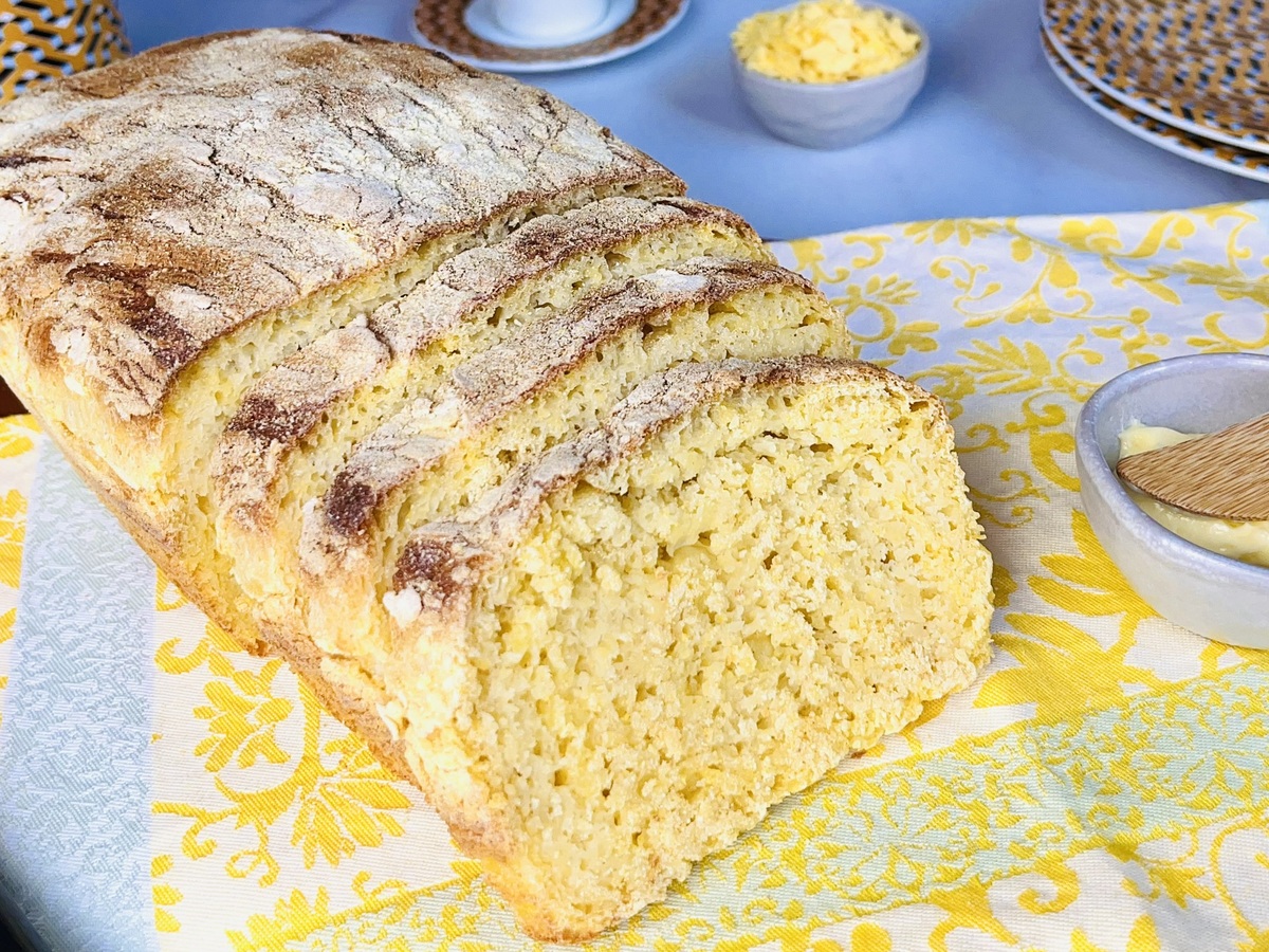 Pão de milho na air fryer