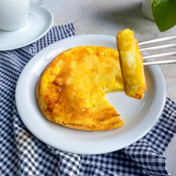 Pão de queijo fit de frigideira
