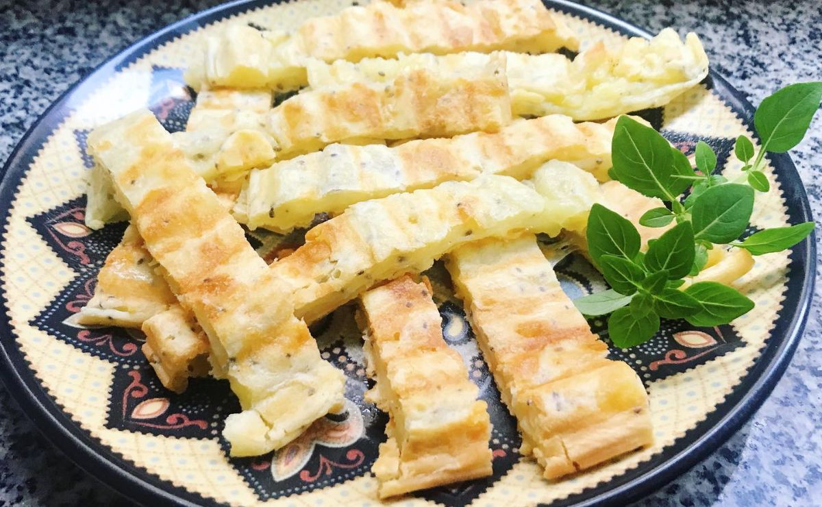 Pão de queijo na sanduicheira