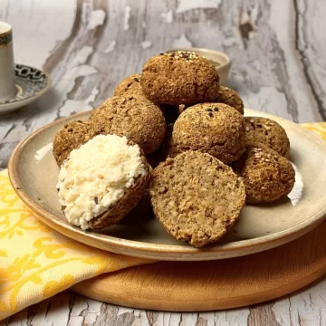 Pão integral com farinha de maracujá
