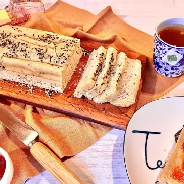Pão sem glúten com farinha de arroz e polvilho doce