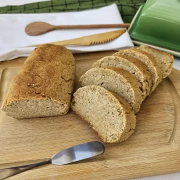 Pão vegano com aveia