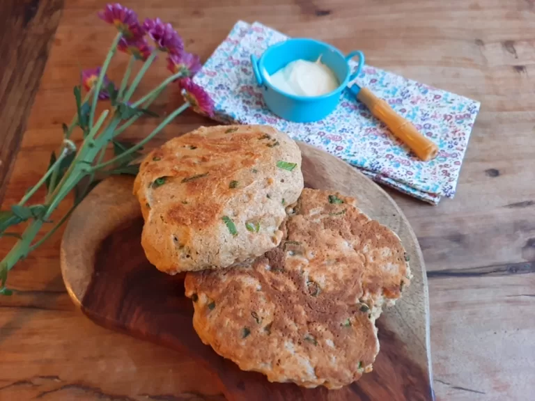 Receita de Pão vegano de frigideira
