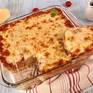 Parmegiana de carne moída simples