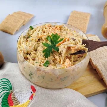Patê de frango com requeijão