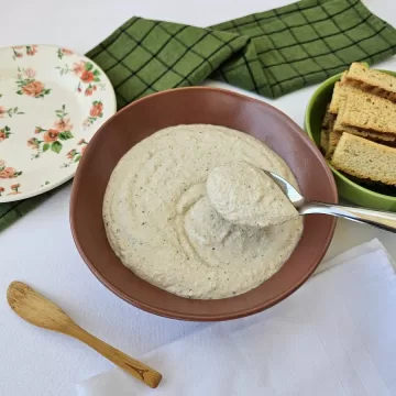 Patê de presunto com creme de leite