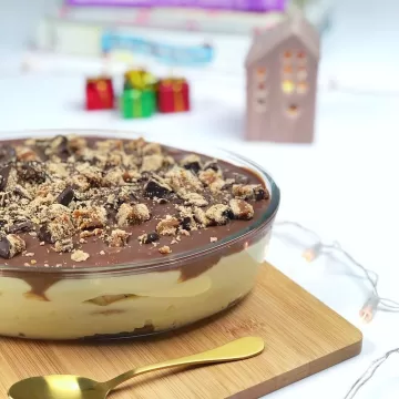 Pavê 3 leites com alfajor