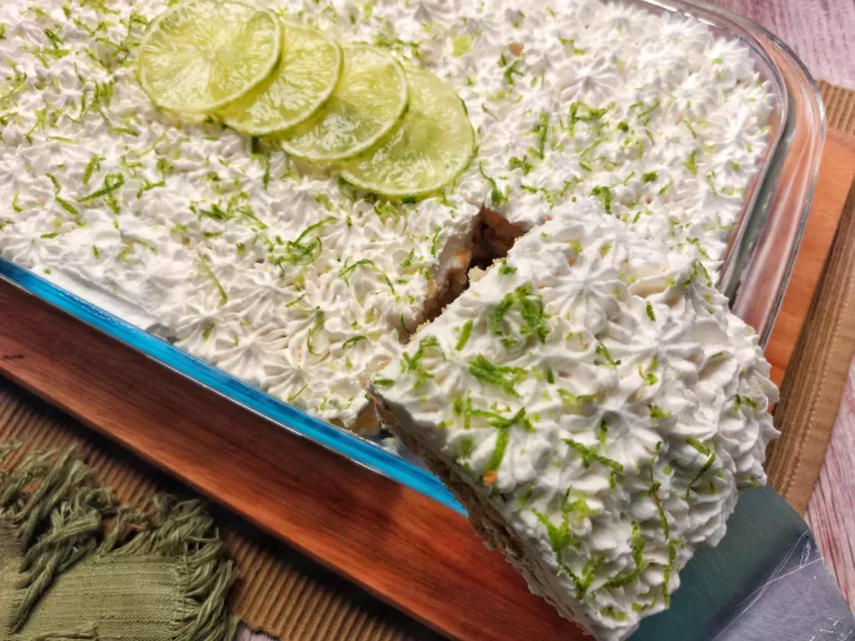 Receita de Pavê de limão simples