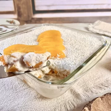 Pavê de pêssego simples