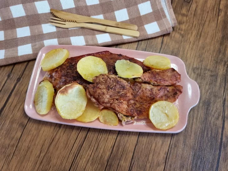 Receita de Pernil assado com batata