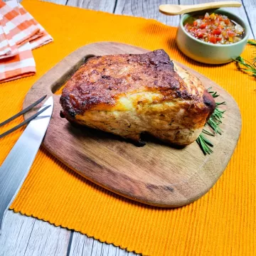 Pernil suíno na air fryer